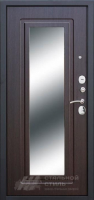 Дверь с зеркалом №59 с отделкой МДФ ПВХ - фото №2